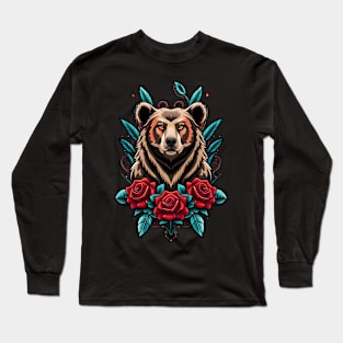 grizzly bear tattoo Long Sleeve T-Shirt